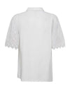 Freequent Lara Lace Sleeved Shirt, Brilliant White