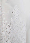 Freequent Lara Lace Sleeved Shirt, Brilliant White
