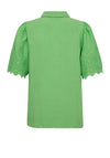 Freequent Lara Lace Sleeved Shirt, Bud Green