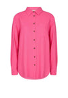 Freequent Lava Linen Shirt, Carmine Rose