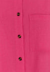 Freequent Lava Linen Shirt, Carmine Rose