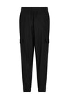Freequent Lava Linen Cargo Trousers, Black