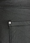 Freequent Shantal Coated Elasticated Skinny Jeans, Black