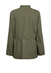 Freequent Lava Linen Jacket, Dark Olive