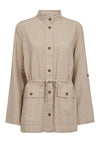 Freequent Lava Linen Jacket, Sand Melange