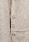 Freequent Mulle Button Side Jumper, Beige