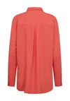 Freequent Lava Linen Shirt, Hot Coral