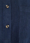 Freequent Lava Linen Shirt, Navy Blazer