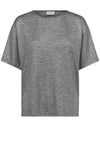 Freequent Satina Metallic T-Shirt, Silver