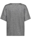 Freequent Satina Metallic T-Shirt, Silver
