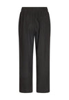 Freequent Lava Linen Ankle Trousers, Black