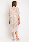 Freequent Floi Paisley Print V Neck Dress, Tofu
