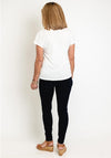 FREEQUENT Lightweight V-Neck Top, Off White