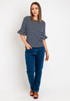 Freequent Marline Stripe T-Shirt, Navy Blazer