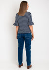 Freequent Marline Stripe T-Shirt, Navy Blazer