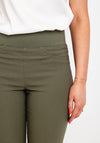 Freequent Shantal Power Capri Trousers, Dusty Olive