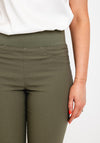 Freequent Shantal Power Capri Trousers, Dusty Olive