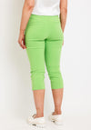 Freequent Solve Slim Leg Capri Trousers, Bud Green