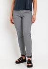 Freequent Rex Houndstooth Slim Leg Trousers, Navy