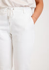 Freequent Marvin Slim Leg Trousers, Brilliant White