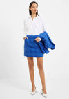French Connection Azzurra Tweed Mini Skirt, Light Blue Depths