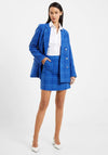 French Connection Azzurra Tweed Mini Skirt, Light Blue Depths