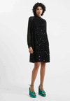 French Connection Carina Embellished Mini Dress, Black