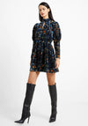 French Connection Avery Burn-Out Mini Dress, Blackout