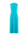 French Connection Echo Crepe Mock Neck Dress, Jaded Teal