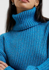 French Connection Jayla Knitted Jumper, Blue Jewel