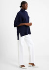 French Connection Kezia Recycled Roll Neck Jumper, Marine