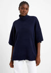 French Connection Kezia Recycled Roll Neck Jumper, Marine