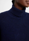 French Connection Kezia Recycled Roll Neck Jumper, Marine