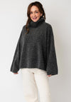 YERSE Relaxed Fit High Neckline Jumper, Grey