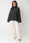 YERSE Relaxed Fit High Neckline Jumper, Grey