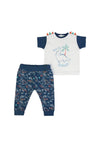 FS Baby Boy Dino Tee and Jogger Set, Navy