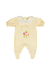 FS Baby Girl Stripe Bumblebee Long Sleeve Babygrow, Yellow