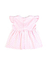 FS Baby Girl Heart Print Short Sleeve Dress, Pink