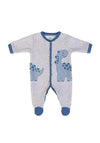FS Baby Boy Dino Quilted Babygrow, Grey
