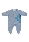 FS Baby Boy Long Sleeve Knit Babygrow, Blue