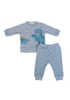 FS Baby Boy Dino Knit 2 Piece Set, Blue