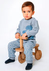 FS Baby Boy Dino Knit 2 Piece Set, Blue