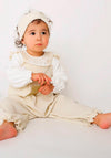 FS Baby Girl Glitter Dungaree and Top Set, Gold