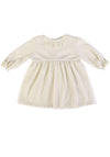 FS Baby Girl Long Sleeve Knit Tulle Dress, Gold