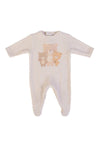 FS Baby Boy Long Sleeve Knit Babygrow, Beige