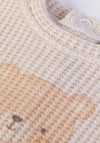 FS Baby Boy Long Sleeve Knit Babygrow, Beige