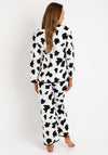 Serafina Collection Animal Print Pyjama Set, White and Black