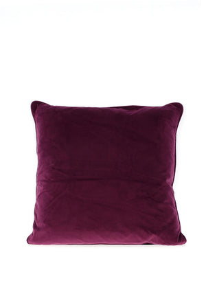 Fullshire Velvet Piped Cushion 43x43cm, Purple