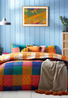 Furn Alma Checked Duvet Cover Set, Pastel Multi