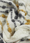 Furn Dhadit Stripe Throw 130x150cm, Ochre